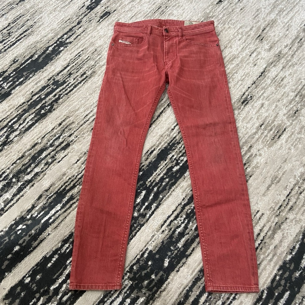 Diesel Men's Slim Jeans in Red
